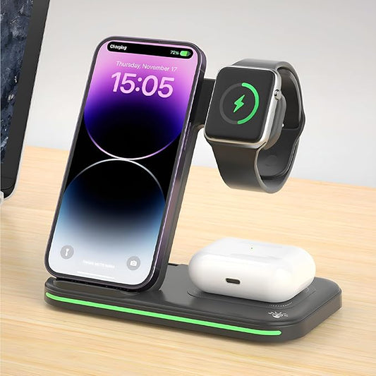 Magnetic Wireless Car Charger | Fast Charging Dock for Phones, AirPods & Apple Watch