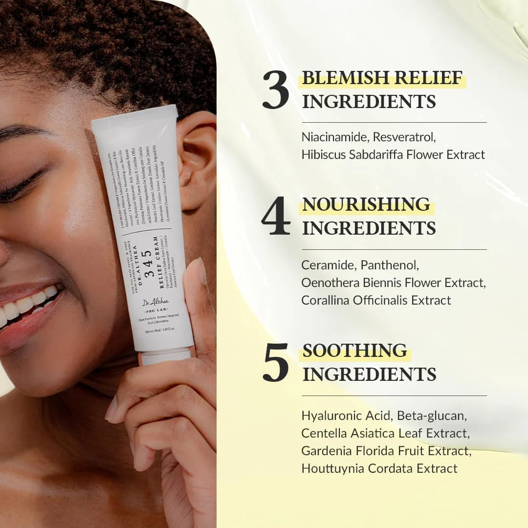 Dr. Althea 345 Relief Cream – 3-in-1 Blemish & Hydration Formula (Original)