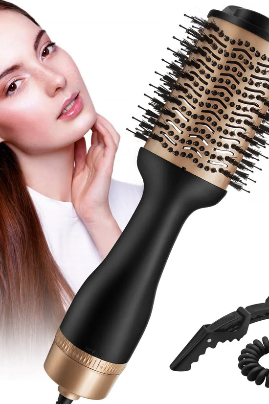 Hair Straightener Brush – Rotating Hot Air Brush Dryer | One-Step Volumizer & Styler for Smooth, Frizz-Free Hair